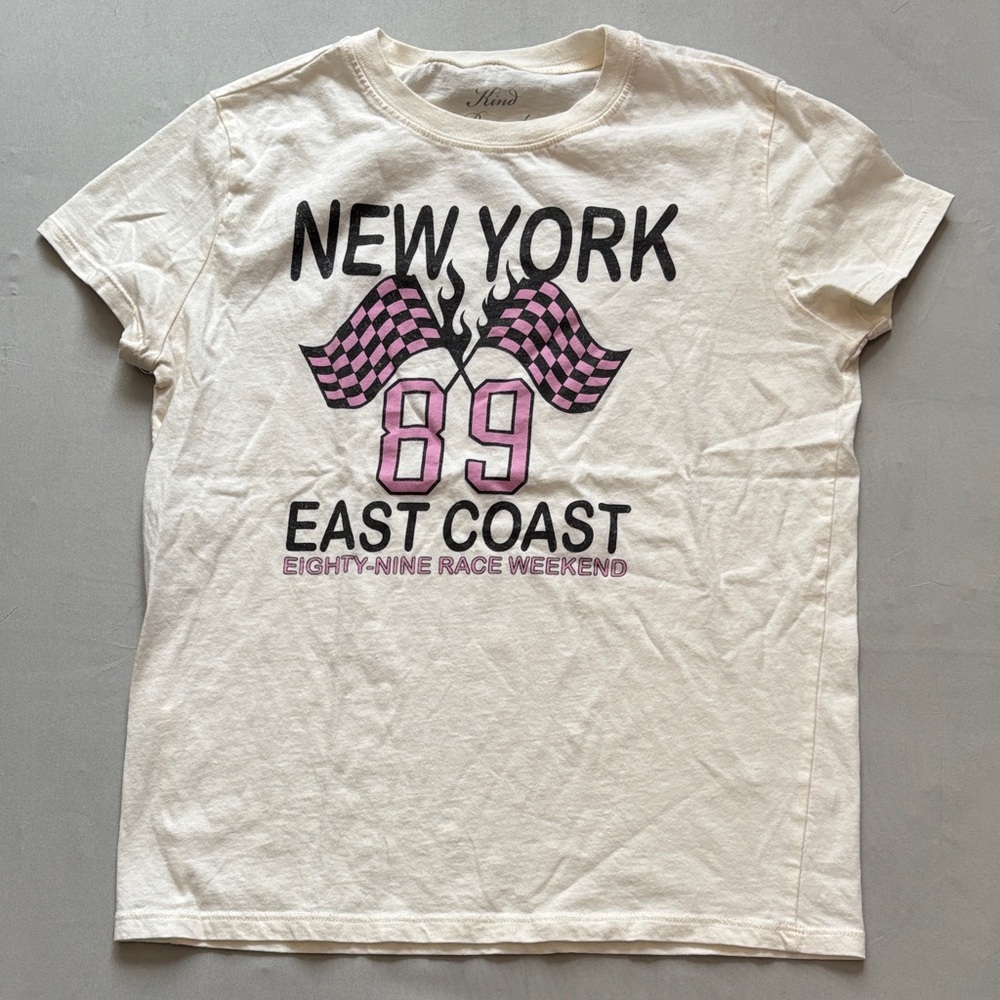 H&M Cream New York Graphic Tee